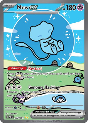 Pokemon TCG - SV: Paldean Fates - Mew ex - 232/091 - Holofoil