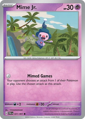 Pokemon TCG - SV: Paldean Fates - Mime Jr. - 031/091