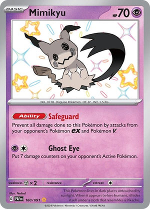 Pokemon TCG - SV: Paldean Fates - Mimikyu - 160/091 - Holofoil