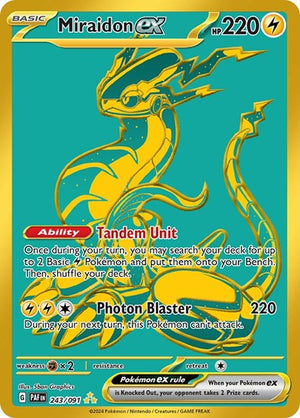 Pokemon TCG - SV: Paldean Fates - Miraidon ex - 243/091 - Holofoil