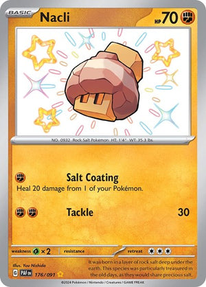 Pokemon TCG - SV: Paldean Fates - Nacli - 176/091 - Holofoil