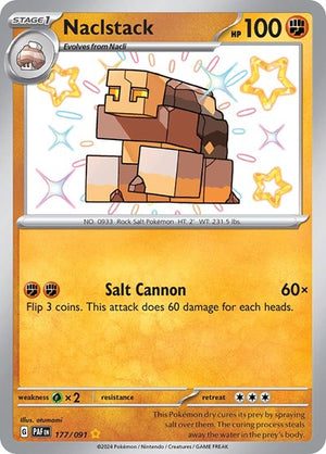 Pokemon TCG - SV: Paldean Fates - Naclstack - 177/091 - Holofoil