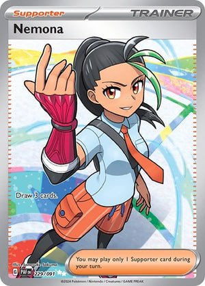 Pokemon TCG - SV: Paldean Fates - Nemona - 229/091 - Holofoil