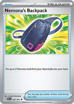 Pokemon TCG - SV: Paldean Fates - Nemona's Backpack - 083/091