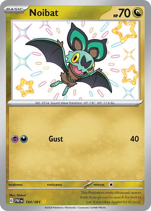 Pokemon TCG - SV: Paldean Fates - Noibat - 194/091 - Holofoil