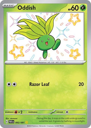 Pokemon TCG - SV: Paldean Fates - Oddish - 092/091 - Holofoil