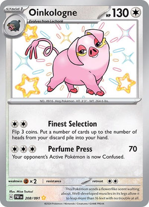 Pokemon TCG - SV: Paldean Fates - Oinkologne - 208/091 - Holofoil