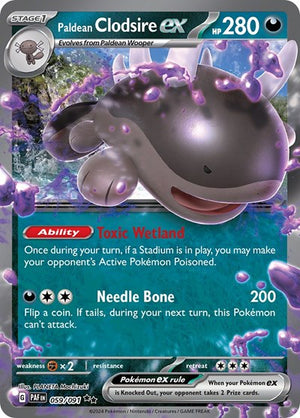 Pokemon TCG - SV: Paldean Fates - Paldean Clodsire ex - 059/091 - Holofoil