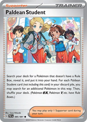 Pokemon TCG - SV: Paldean Fates - Paldean Student - 085/091