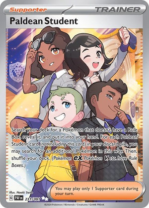 Pokemon TCG - SV: Paldean Fates - Paldean Student - 231/091 - Holofoil