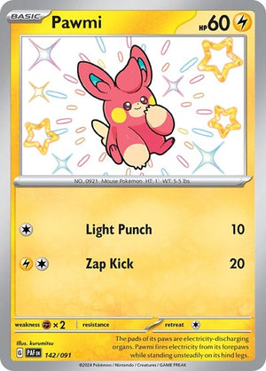 Pokemon TCG - SV: Paldean Fates - Pawmi - 142/091 - Holofoil