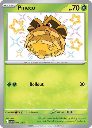 Pokemon TCG - SV: Paldean Fates - Pineco - 099/091 - Holofoil