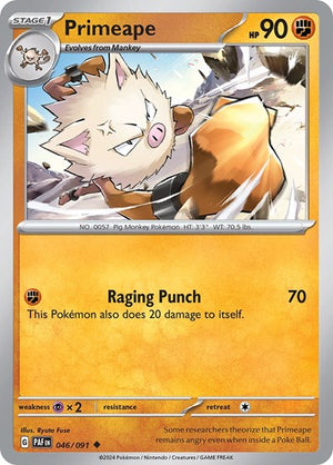 Pokemon TCG - SV: Paldean Fates - Primeape - 046/091