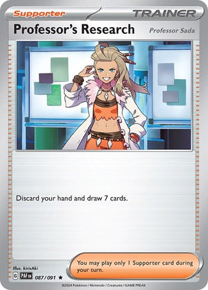 Pokemon TCG - SV: Paldean Fates - Professor's Research - 087/091 - Holofoil