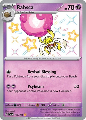 Pokemon TCG - SV: Paldean Fates - Rabsca - 163/091 - Holofoil