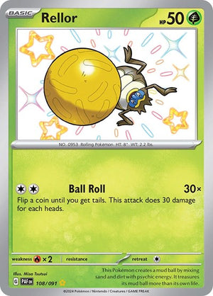 Pokemon TCG - SV: Paldean Fates - Rellor - 108/091 - Holofoil