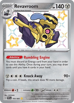 Pokemon TCG - SV: Paldean Fates - Revavroom - 193/091 - Holofoil