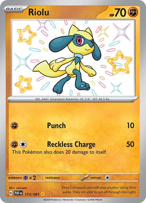 Pokemon TCG - SV: Paldean Fates - Riolu - 173/091 - Holofoil