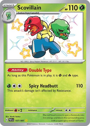 Pokemon TCG - SV: Paldean Fates - Scovillain - 107/091 - Holofoil