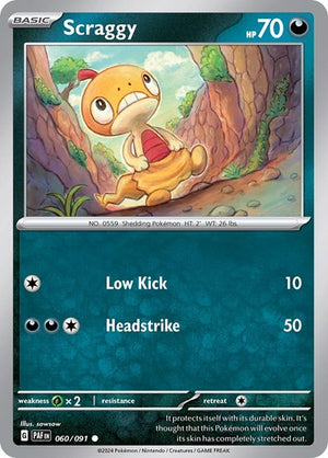 Pokemon TCG - SV: Paldean Fates - Scraggy - 060/091
