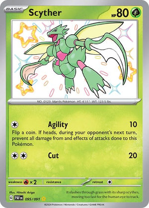 Pokemon TCG - SV: Paldean Fates - Scyther - 095/091 - Holofoil