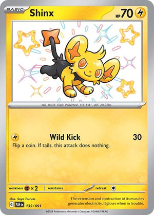 Pokemon TCG - SV: Paldean Fates - Shinx - 135/091 - Holofoil
