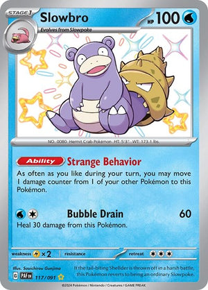 Pokemon TCG - SV: Paldean Fates - Slowbro - 117/091 - Holofoil