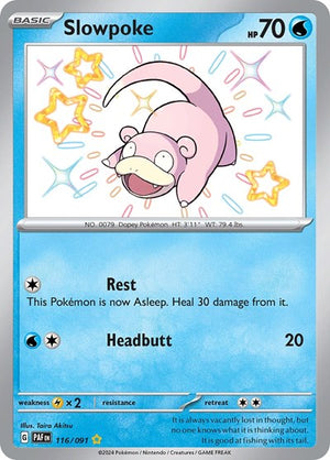 Pokemon TCG - SV: Paldean Fates - Slowpoke - 116/091 - Holofoil