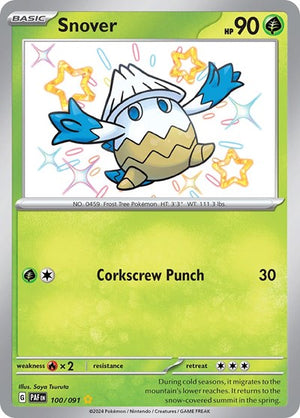 Pokemon TCG - SV: Paldean Fates - Snover - 100/091 - Holofoil