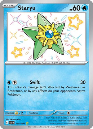 Pokemon TCG - SV: Paldean Fates - Staryu - 118/091 - Holofoil
