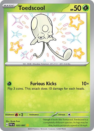 Pokemon TCG - SV: Paldean Fates - Toedscool - 105/091 - Holofoil