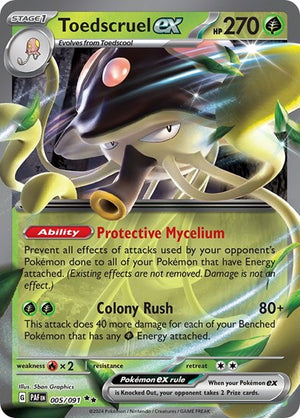 Pokemon TCG - SV: Paldean Fates - Toedscruel ex - 005/091 - Holofoil