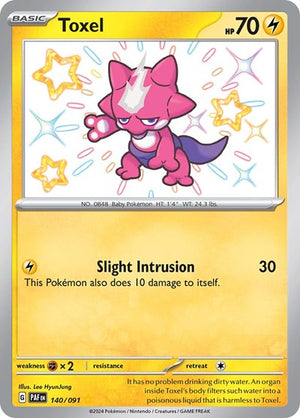 Pokemon TCG - SV: Paldean Fates - Toxel - 140/091 - Holofoil
