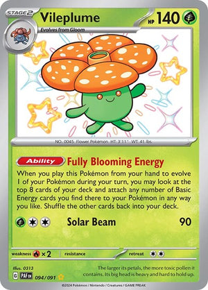 Pokemon TCG - SV: Paldean Fates - Vileplume - 094/091 - Holofoil