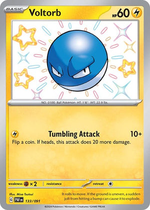 Pokemon TCG - SV: Paldean Fates - Voltorb - 133/091 - Holofoil