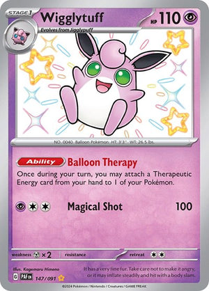 Pokemon TCG - SV: Paldean Fates - Wigglytuff - 147/091 - Holofoil