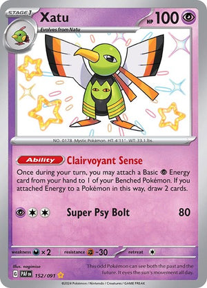 Pokemon TCG - SV: Paldean Fates - Xatu - 152/091 - Holofoil