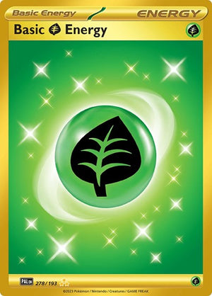 Pokemon TCG - SV02: Paldea Evolved - Basic Grass Energy - 278/193 - Holofoil