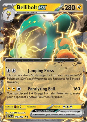 Pokemon TCG - SV02: Paldea Evolved - Bellibolt ex - 079/193 - Holofoil