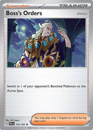 Pokemon TCG - SV02: Paldea Evolved - Boss's Orders - 172/193 - Reverse Holofoil - Playset (4x)