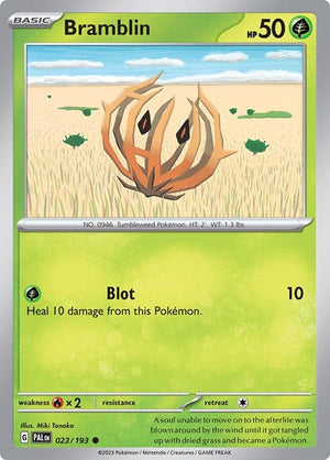 Pokemon TCG - SV02: Paldea Evolved - Bramblin - 023/193