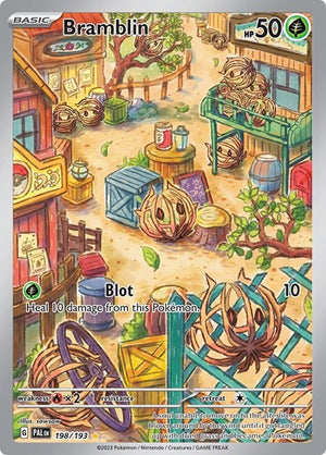 Pokemon TCG - SV02: Paldea Evolved - Bramblin - 198/193 - Holofoil