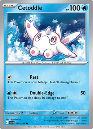 Pokemon TCG - SV02: Paldea Evolved - Cetoddle - 054/193 - Reverse Holofoil