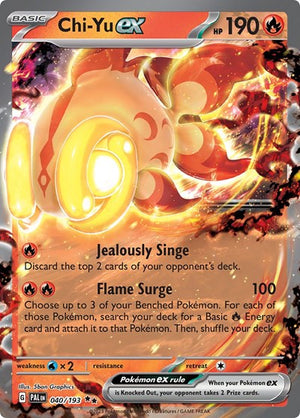 Pokemon TCG - SV02: Paldea Evolved - Chi-Yu ex - 040/193 - Holofoil