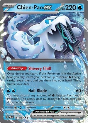 Pokemon TCG - SV02: Paldea Evolved - Chien-Pao ex - 061/193 - Holofoil