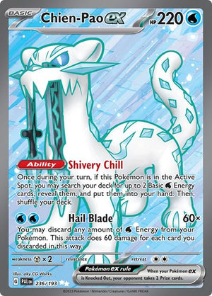 Pokemon TCG - SV02: Paldea Evolved - Chien-Pao ex - 236/193 - Holofoil