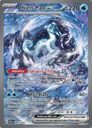 Pokemon TCG - SV02: Paldea Evolved - Chien-Pao ex - 261/193 - Holofoil