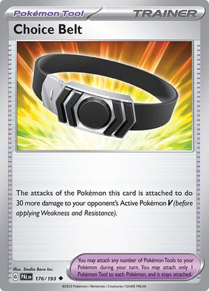 Pokemon TCG - SV02: Paldea Evolved - Choice Belt - 176/193 - Reverse Holofoil