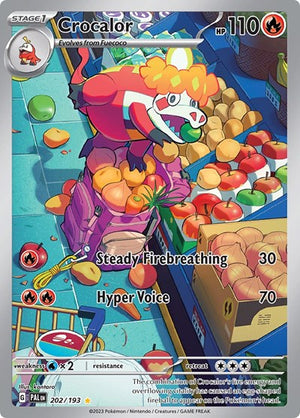 Pokemon TCG - SV02: Paldea Evolved - Crocalor - 202/193 - Holofoil