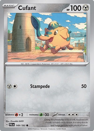 Pokemon TCG - SV02: Paldea Evolved - Cufant - 149/193 - Reverse Holofoil
